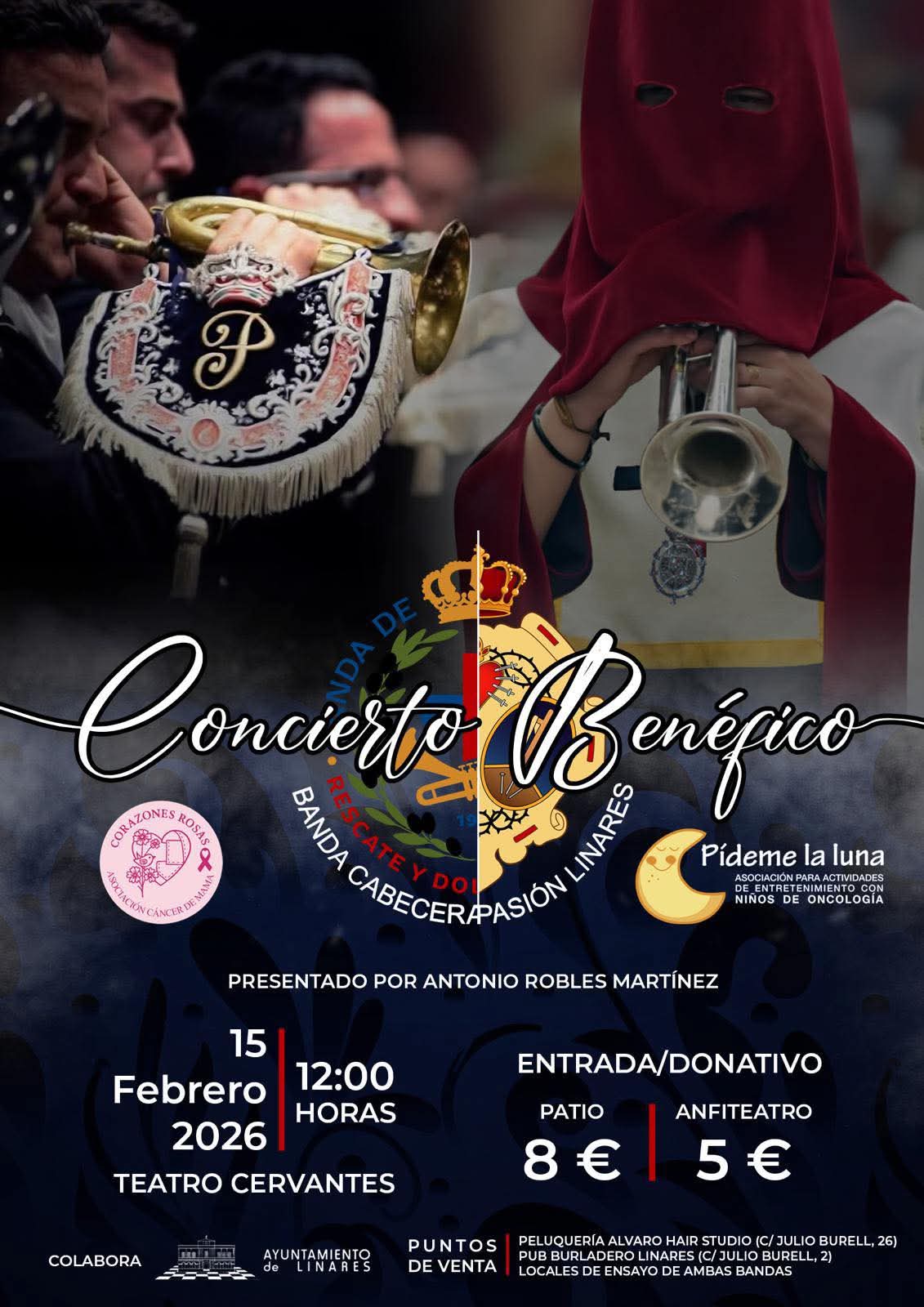 Banda de Cabecera del Rescate de Linares – Concierto Benéfico Teatro Cervantes Linares 2026